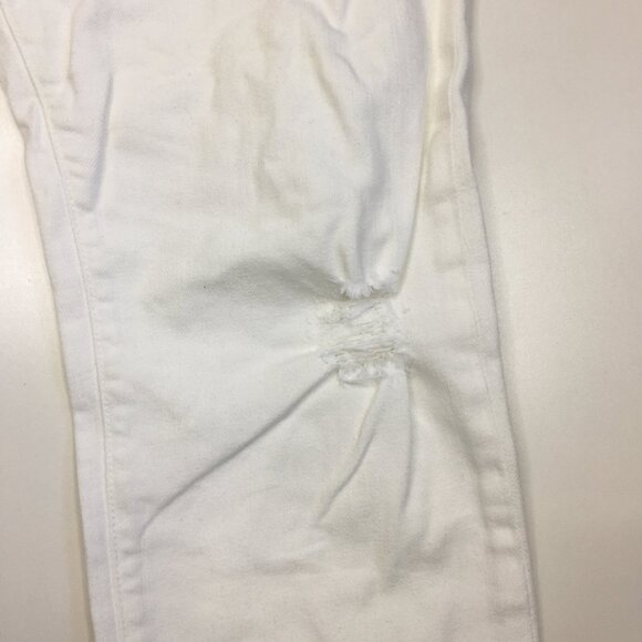 CURRENT ELLIOTT Sugar Destroy Distressed THE BOYFRIEND 5 Pocket Crop Jeans - Picture 7 of 15